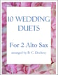 10 Wedding Duets for 2 Alto Sax P.O.D. cover